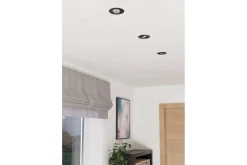 Eglo Spotlights & Downlights-Innfelt Lampe Saliceto 3 stk Ø88 mm 2700K Svart
