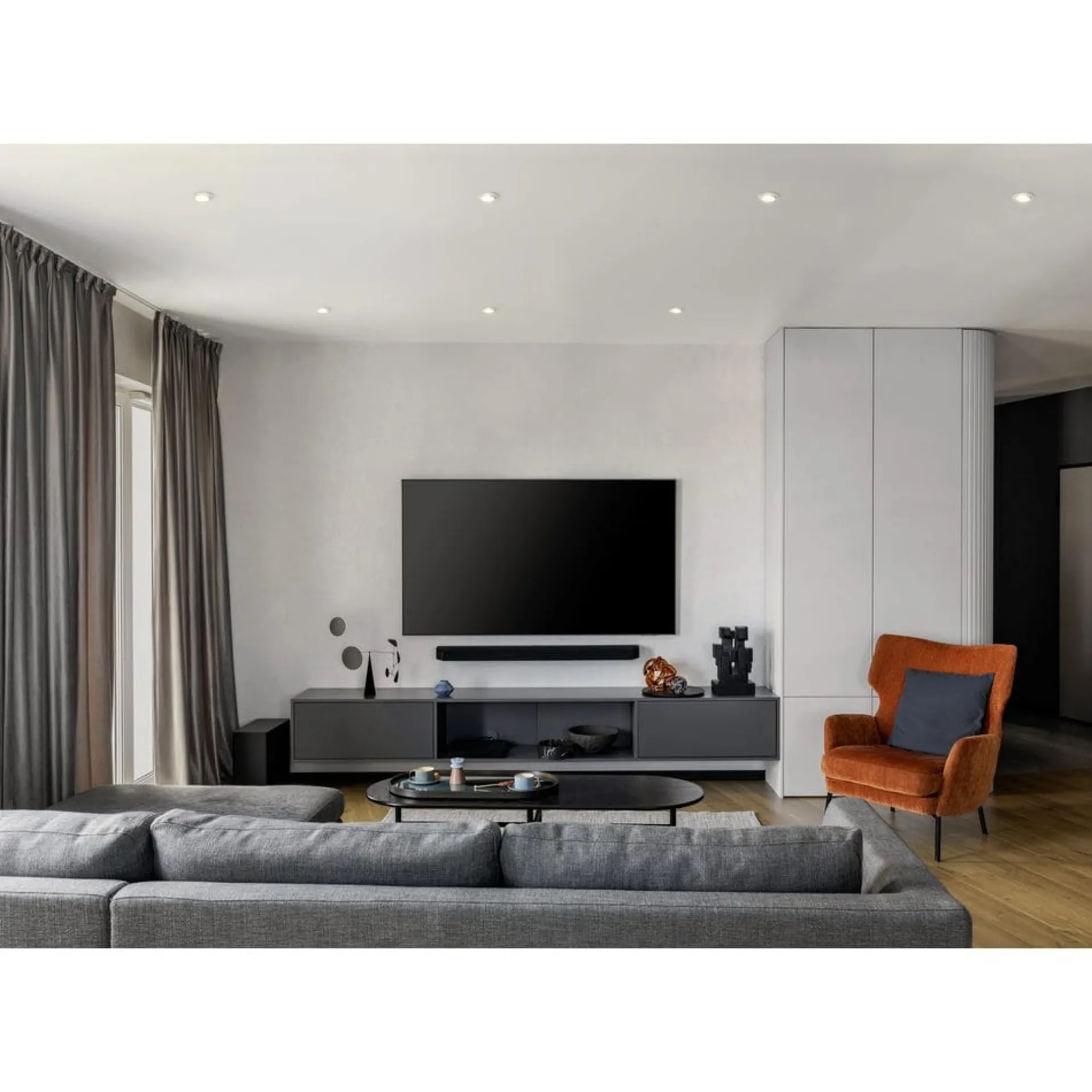 Spotlights & Downlights-Innfelt lampe Favazzina 88 mm sett med 3 Hvit