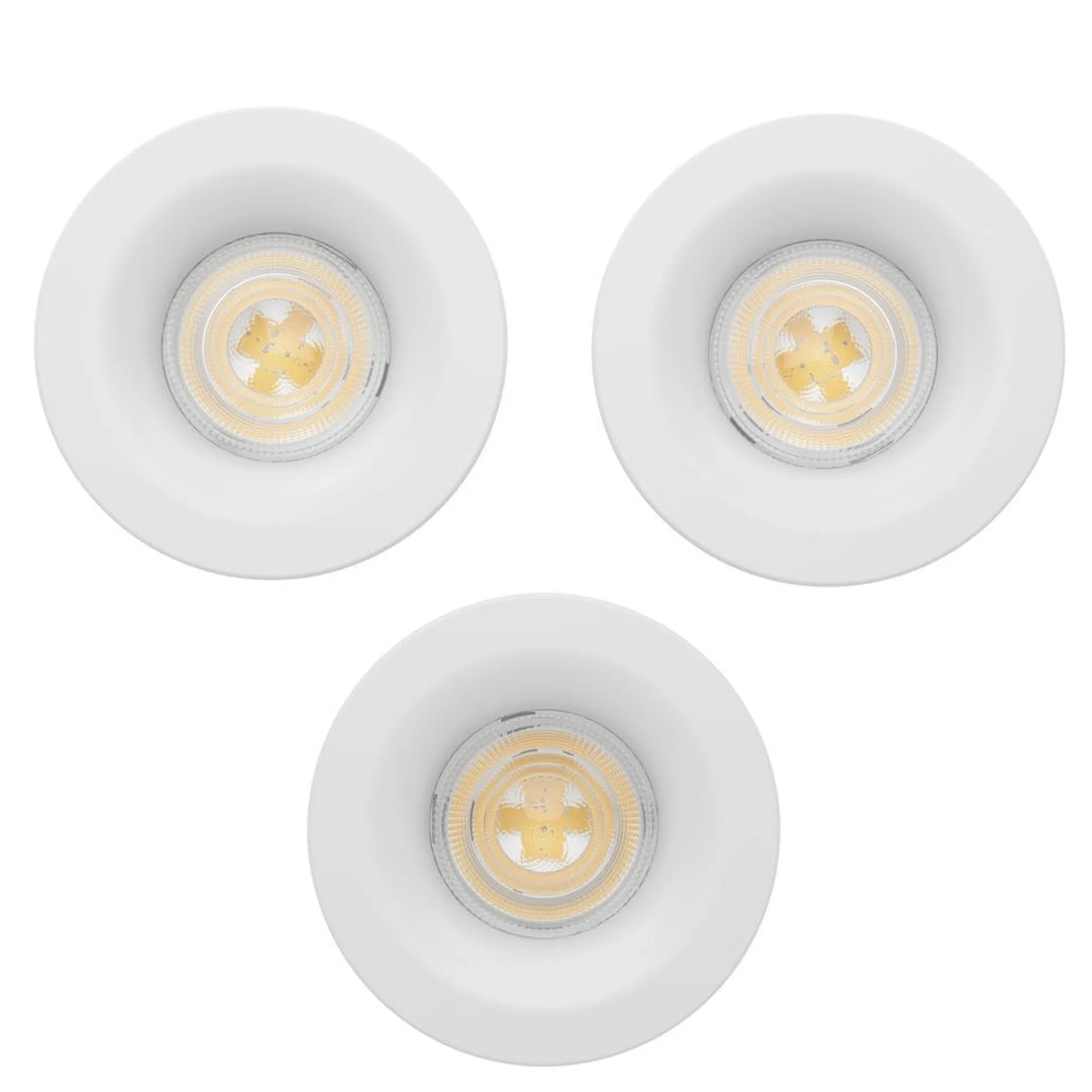 Innfelt lampe Salabate 88 mm Sett med 3