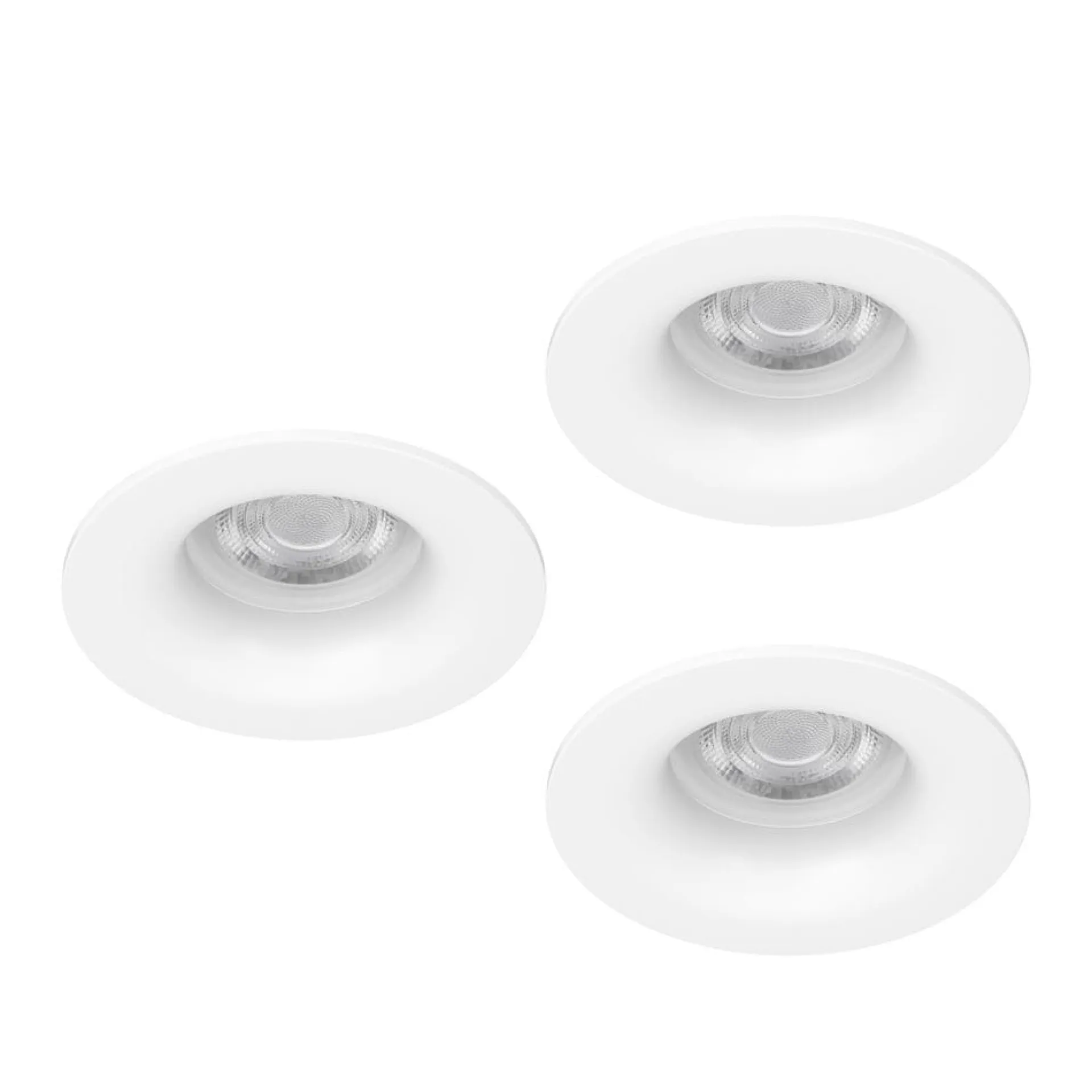 Innfelt lampe Salabate 88 mm Sett med 3