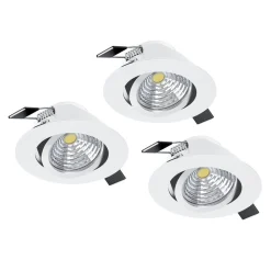 Innfelt lampe Saliceto Mobil 4000K Sett på 3