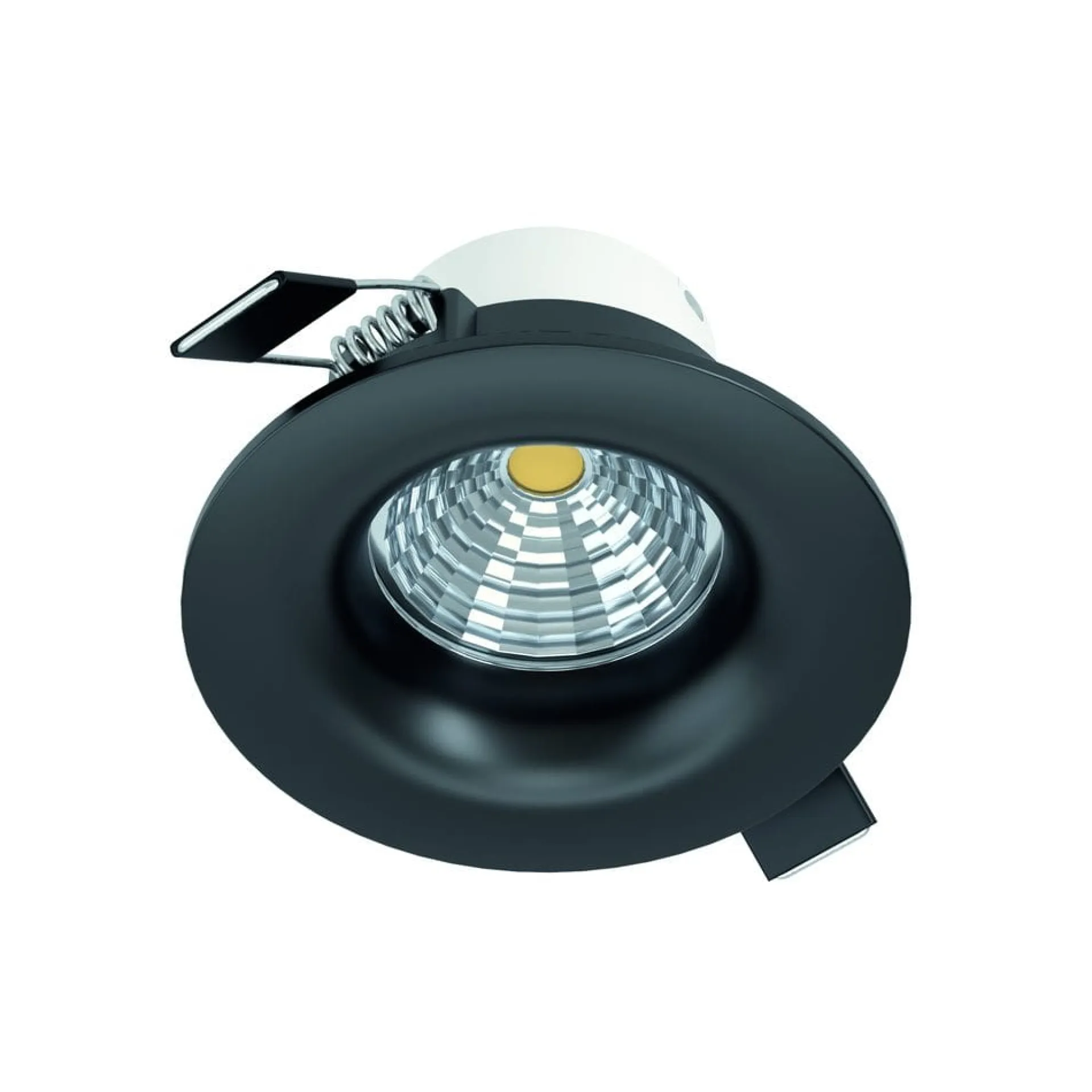 Spotlights & Downlights-Innfelt lampe Saliceto Stel 88 mm 2700K Svart
