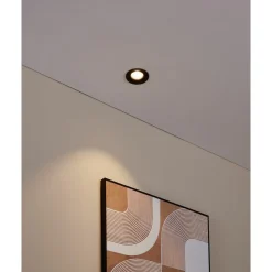 Spotlights & Downlights-Innfelt lampe Saliceto Stel 88 mm 2700K Svart