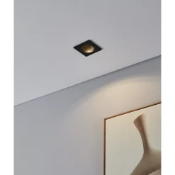 Spotlights & Downlights-Innfelt lampe Zarate Svart