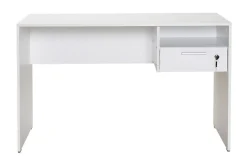 Irbene Skrivebord 120 cm med Oppbevaring Hyller + Låsbar Sku