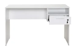 Irbene Skrivebord 120 cm med Oppbevaring Hyller + Låsbar Sku