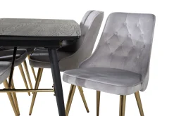 Venture Home Irunea Forlengningsbar Spisegruppe 180cm inkl 6 Valera Lyx S