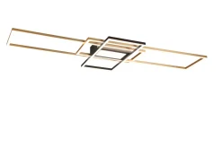 Trio Lighting Kjøkkenlampe|Vinduslampe-Irvine LED-Taklampe Matt/Mattsvart Messing