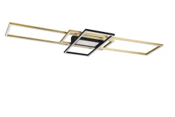 Trio Lighting Kjøkkenlampe|Vinduslampe-Irvine LED-Taklampe Matt/Mattsvart Messing