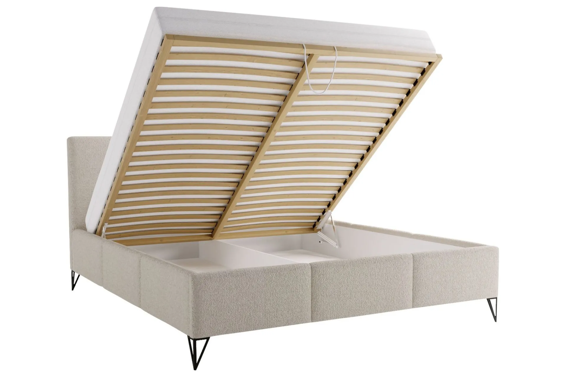 Sengeramme & Sengestamme|Seng Med Oppbevaring-Itaca Oppbevaringsseng Beige