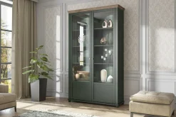 Vitrineskap|Skap-Ivreri Vitrine 42x126 cm Natur,Khaki