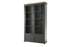Vitrineskap|Skap-Ivreri Vitrine 42x126 cm Natur,Khaki