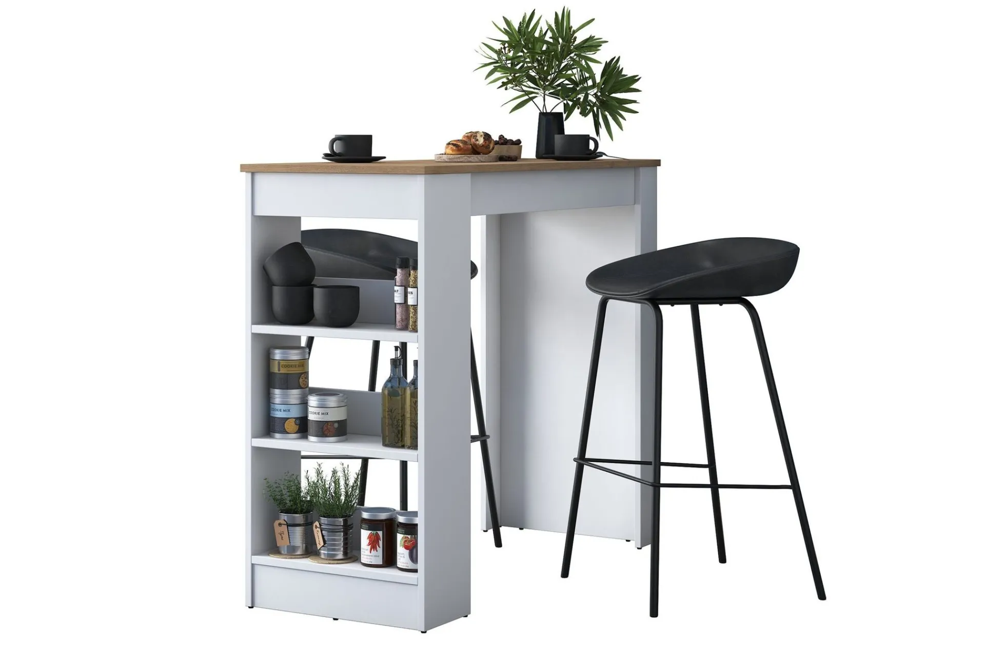 Barmøbler-Iwao Bardisk 50x120 cm Brun/Hvit
