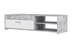 Tv-Benk & Mediabenk-Iztaza TV-benk 120 cm Hvit,Betonggrå