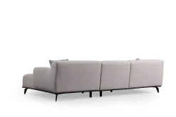 Sofa Med Sjeselong-Jaguar 4-seters Sofa med Divan Hvit