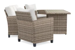 Comfort Garden Loungesett|Loungesett-James Light sofagruppe utendørs i kunstrotting Beige