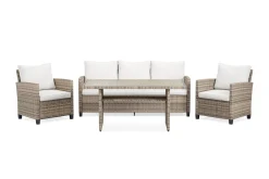 Comfort Garden Loungesett|Loungesett-James Light sofagruppe utendørs i kunstrotting Beige