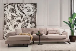 Sofa Med Sjeselong-Jaraad Divansofa Høyre Lys Beige