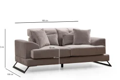 2 Seter Sofa-Jaraad Sofa 2-seters Grey