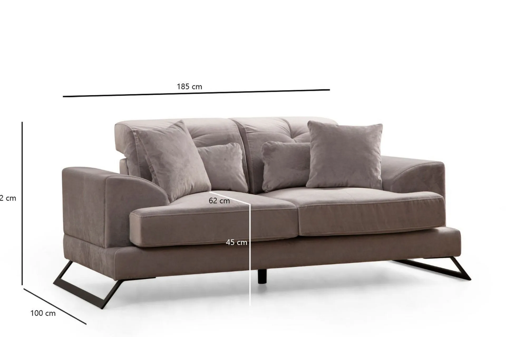 2 Seter Sofa-Jaraad Sofa 2-seters Grey
