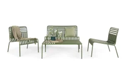 Comfort Garden Pumper Og Irrigasjon|Loungestol Ute-Jarva liten 4-seters sofagruppe utendørs i metall Oliv