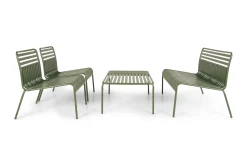 Comfort Garden Pumper Og Irrigasjon|Loungestol Ute-Jarva liten 4-seters sofagruppe utendørs i metall Oliv