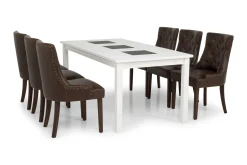 Basic Home Jasmin Spisegruppe 180 cm med 6 Tuva Lenestol