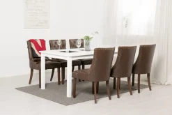 Basic Home Jasmin Spisegruppe 180 cm med 6 Tuva Lenestol