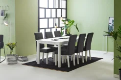 Basic Home Sminkebord & Toalettbord|Spisegrupper-Jasmin Spisegruppe 180 + 6 Stoler Uttrekkbart spisebord Hvit