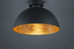 Trio Lighting Kjøkkenlampe|Taklampe-Jimmy Plafond 31 cm 1xE27 sort / gull Svart,Gull