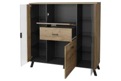 Sideboard & Skjenker-John Skjenk 131x40x131 cm Svart,Eik