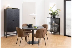 Spisebord & Kjøkkenbord-Jora Spisebord 110 cm Rundt Svart