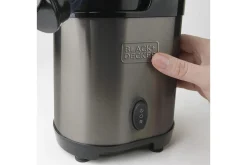 Black+Decker Produkter For Å Varme & Koke|Kjøkkenutstyr-Juicepresse Slow Juicer BXJE200E Børstet Rustfritt Stål Grey