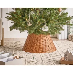Julepynt & Juledekorasjon-Juletrefot Flocon Natural