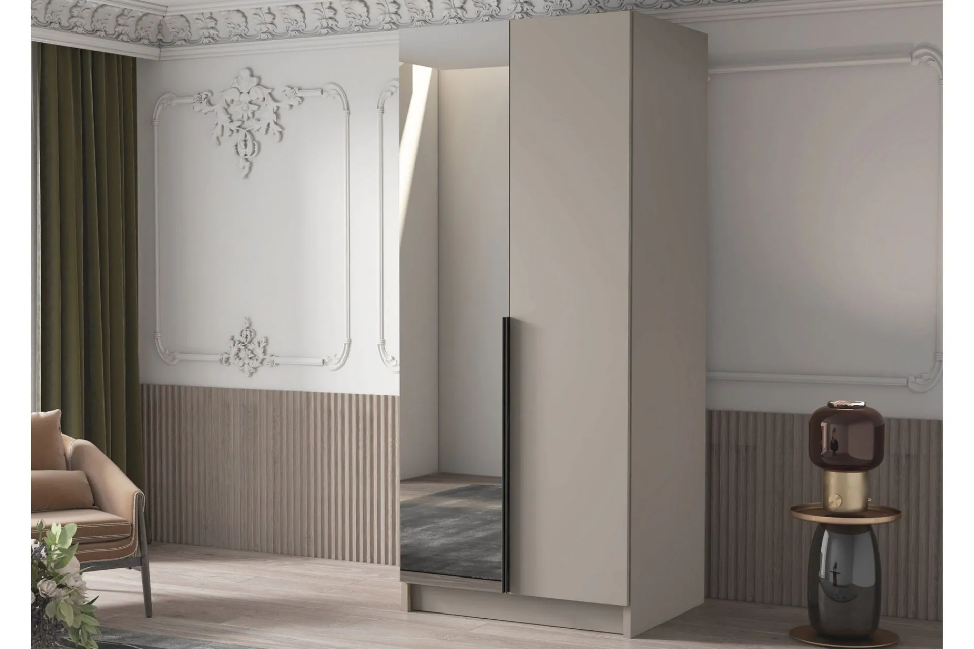 Julissa Garderobe med Speil 100 cm