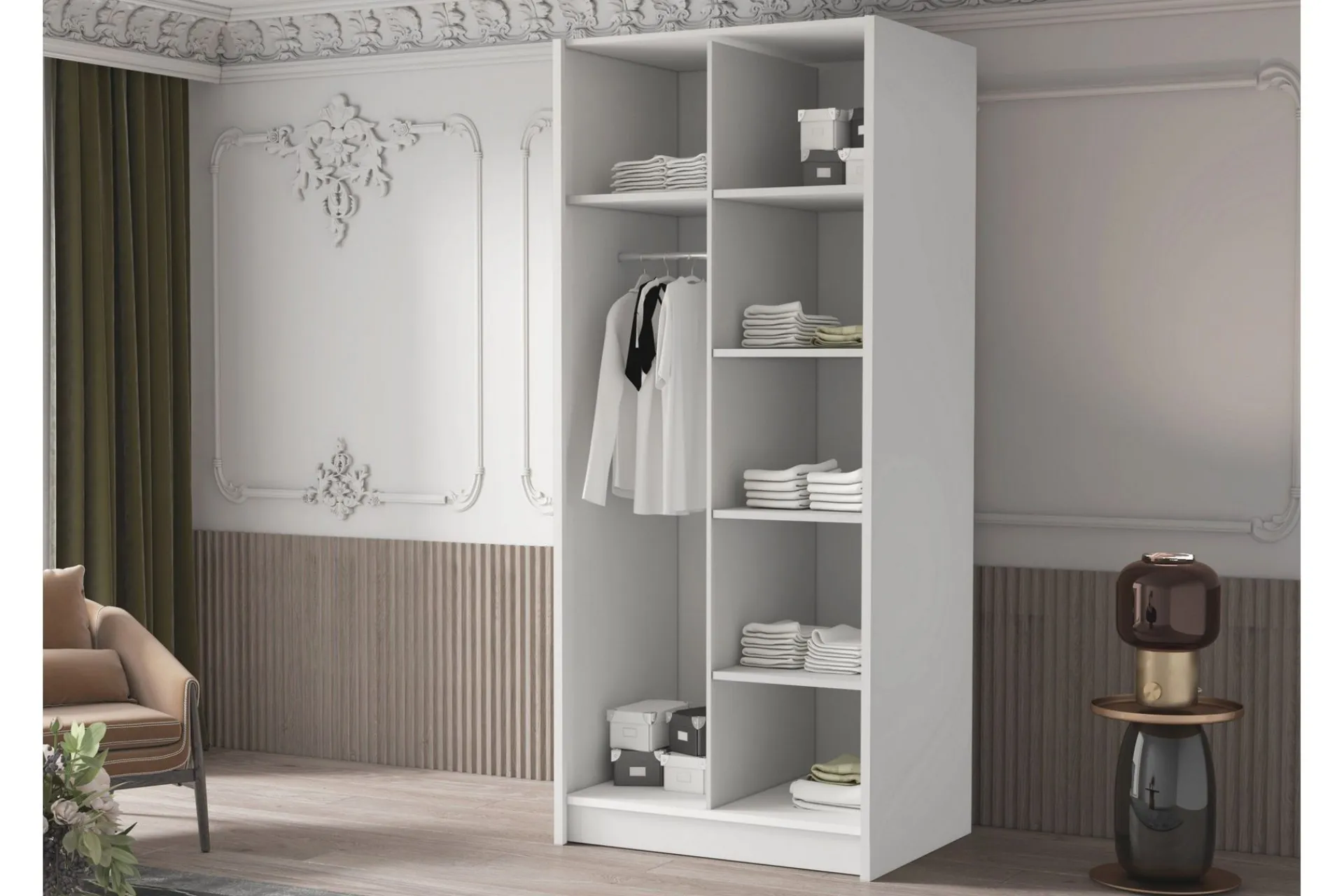 Julissa Garderobe med Speil 100 cm