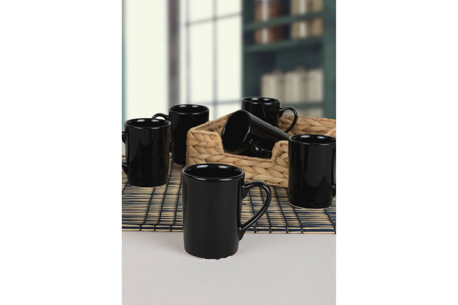 Mugger & Kopper-Kaffeservering 6- pk Svart