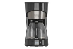 Black+Decker Kaffemaskin & Kaffetilbehør|Kjøkkenutstyr-Kaffetrakter LCD 12 Kopper Sølv