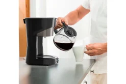 Black+Decker Kaffemaskin & Kaffetilbehør|Kjøkkenutstyr-Kaffetrakter LCD 12 Kopper Sølv