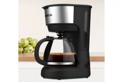 Kaffemaskin & Kaffetilbehør|Kjøkkenutstyr-Kaffetrakter Taurus Verona 6 Kopper Inox Svart,Sølv