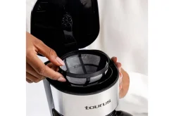 Kaffemaskin & Kaffetilbehør|Kjøkkenutstyr-Kaffetrakter Taurus Verona 6 Kopper Inox Svart,Sølv
