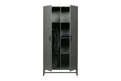 WOOOD Kommode Barnerom|Skap Barnerom-Kahe Garderobe 100x195 cm Svart,Grey