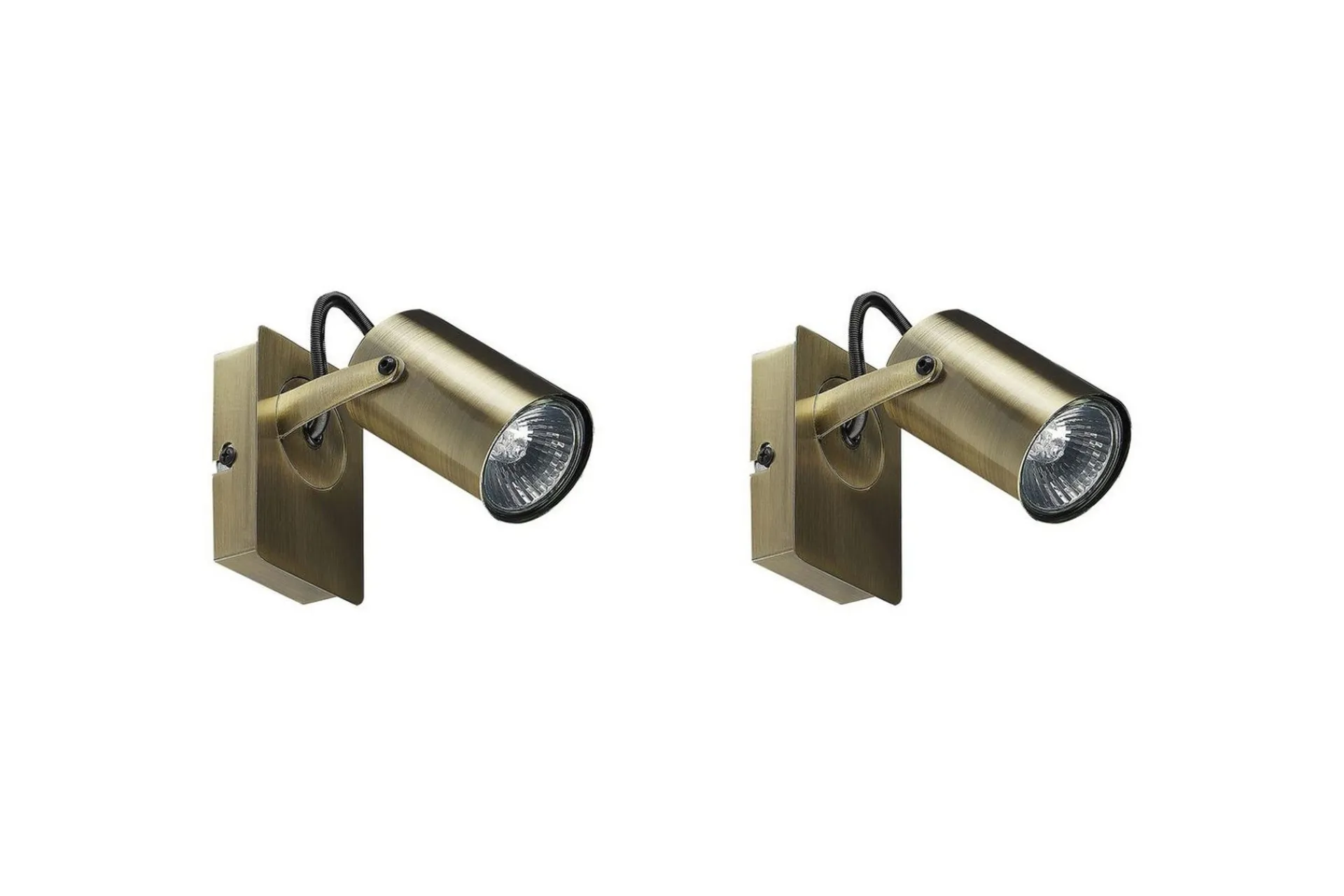 Spotlights & Downlights-Kalypso Spotlight 2 stk GU10 Messing