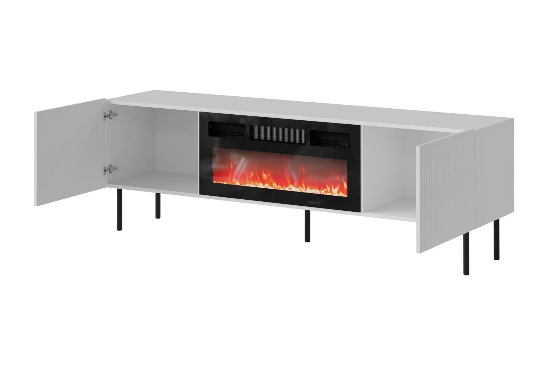 Tv-Benk & Mediabenk-Kamta TV-benk 180 cm Svart