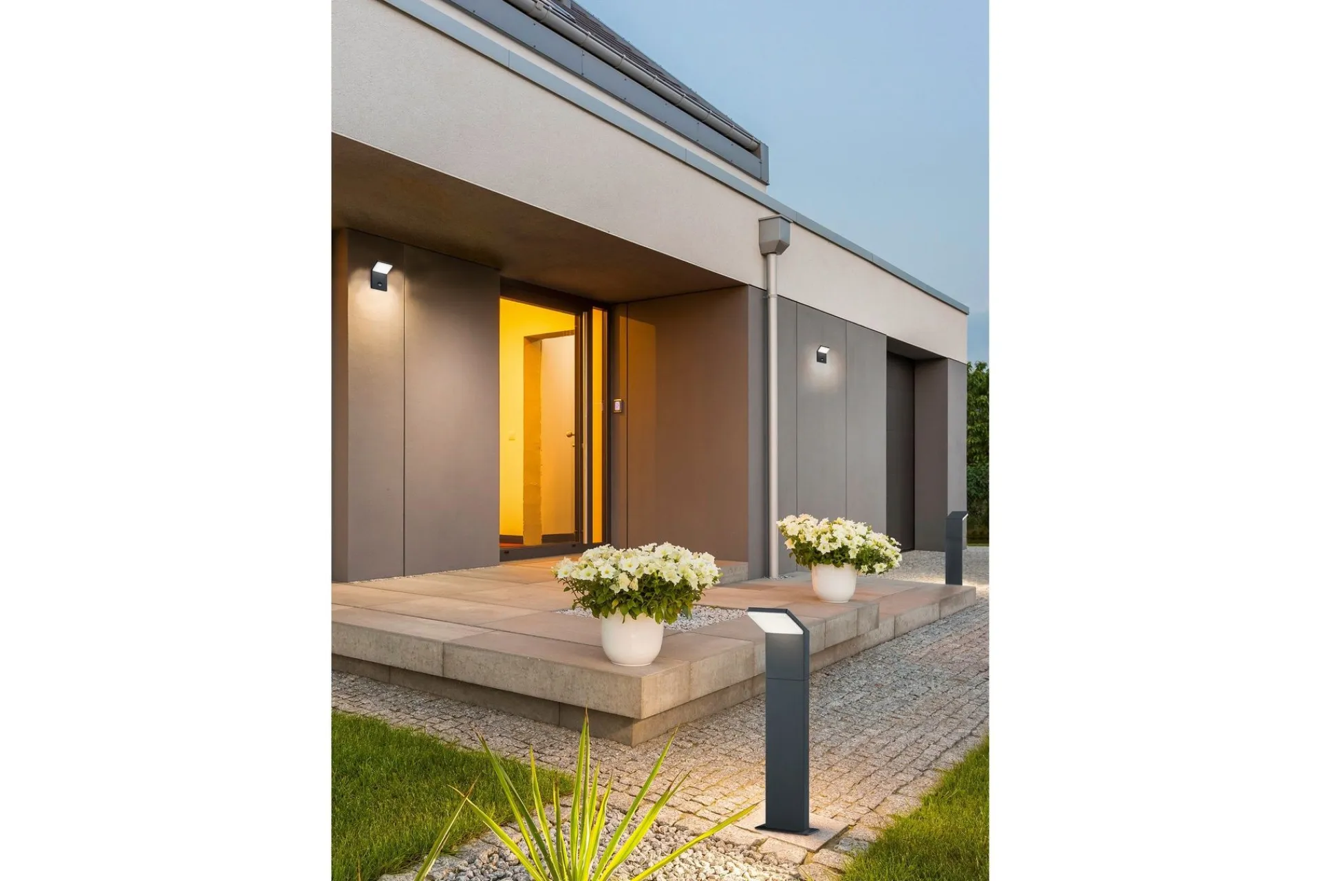 Trio Lighting Fasadebelysning|Utelampe-Kanter Lysstolpe LED