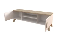 Tv-Møbelsett-Kardos Tv-møbelsett 160 cm Svart,tre