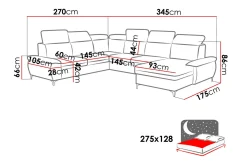 Sovesofaer-Karkula Hjørnesofa Høyre Haze 17 + Malmen 5