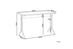 Kontorbord-Kashay Skrivebord 120 cm Tre/Natur