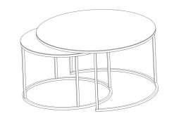 Avlastningsbord|Sofabord-Kashiwa Sofabord 60 cm Svart