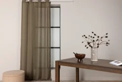 Venture Home Gardinlengder|Gardinkappe-Kaya Gardin metallringer 140x290 cm Brun